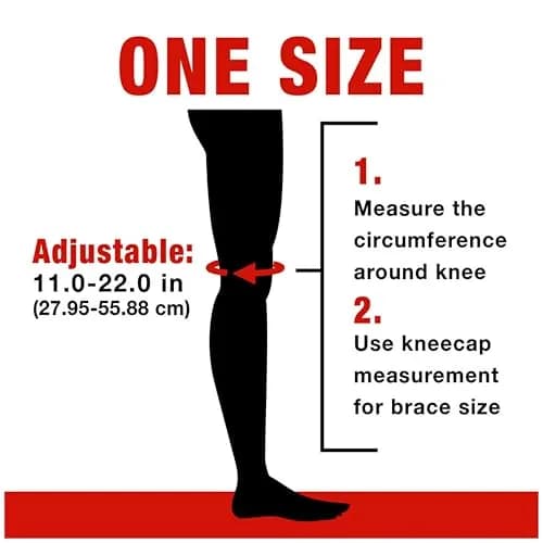 ACE Brand Adjustable Knee Brace with Side Stabilizers & Compression 1 Unit | Orthopedic Brace for Arthritis & Joint Pain thumbnail 6