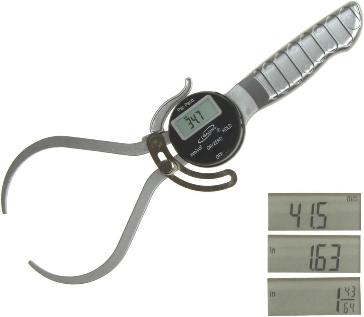 iGaging Inside Digital Caliper 0-8 Inch (200mm) | Precision Measurement Tool with LCD Display — 35-OD6-H