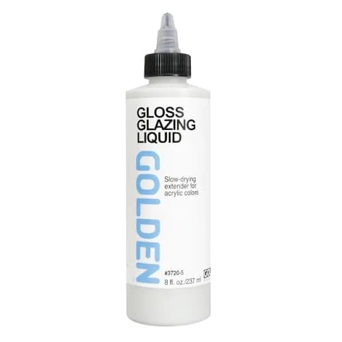 Golden Acrylic Glazing Liquid Gloss - 8 oz Bottle | Extends Acrylic Paint Work Time thumbnail 1