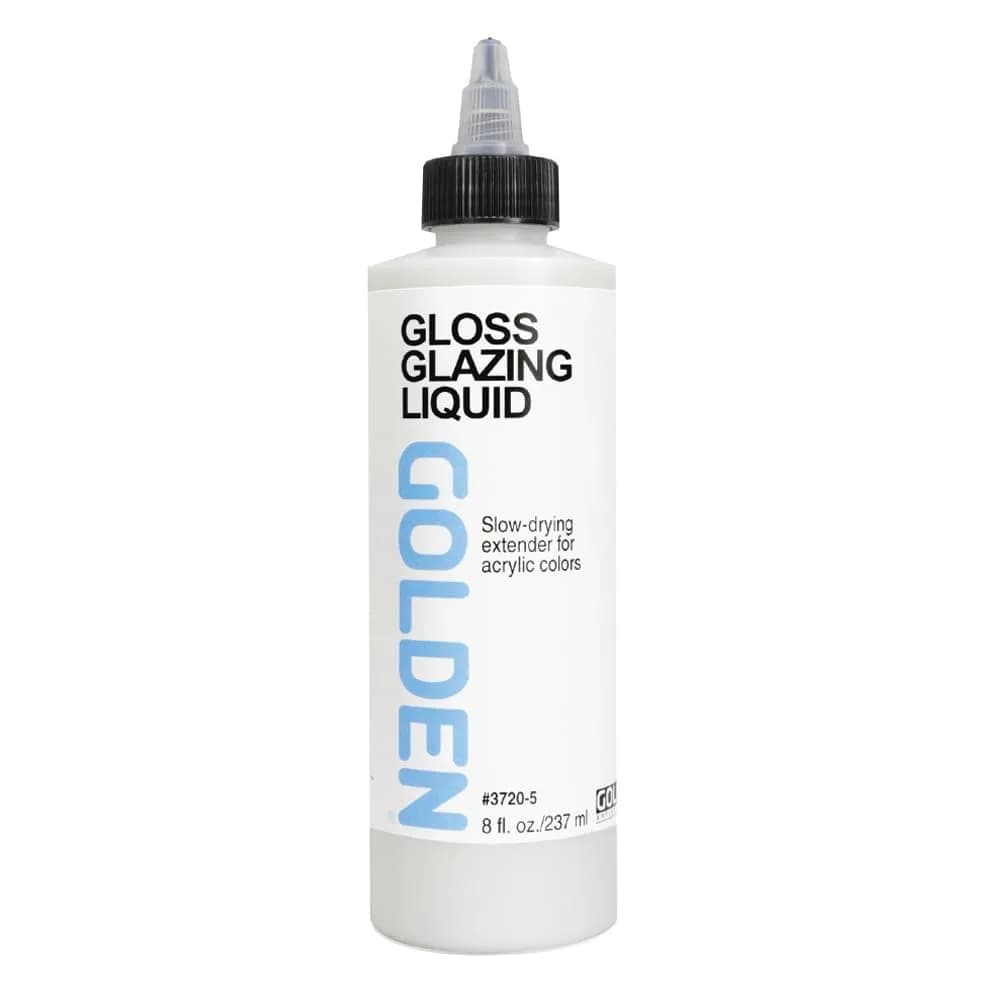 Golden Acrylic Glazing Liquid Gloss - 8 oz Bottle | Extends Acrylic Paint Work Time - main product image