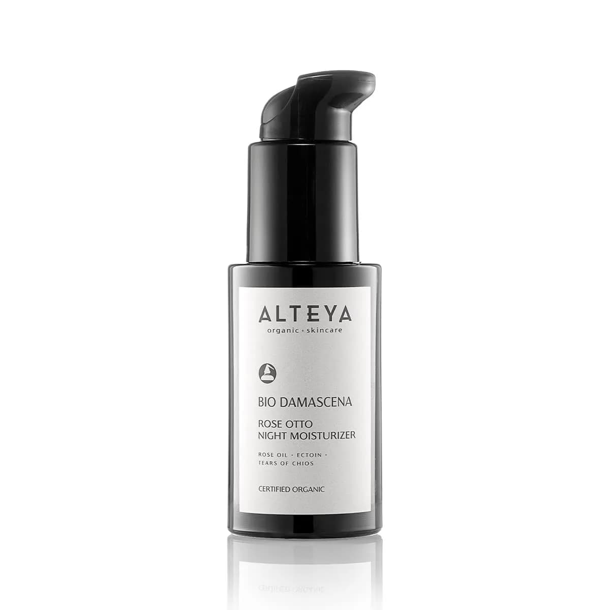 Alteya Organic Night Moisturizer 1.7 Fl Oz | Organic Bulgarian Rose Oil Night Cream for Skin Repair - main product image