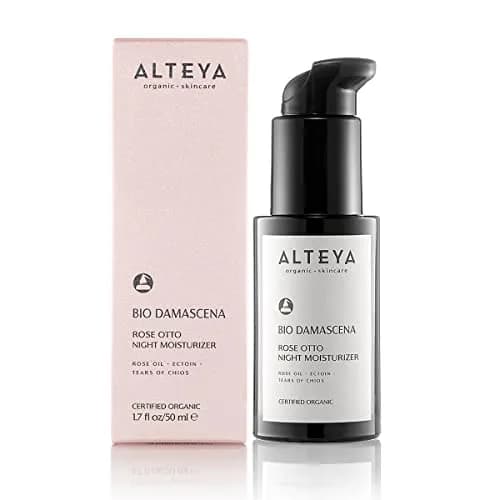 Alteya Organic Night Moisturizer 1.7 Fl Oz | Organic Bulgarian Rose Oil Night Cream for Skin Repair thumbnail 2