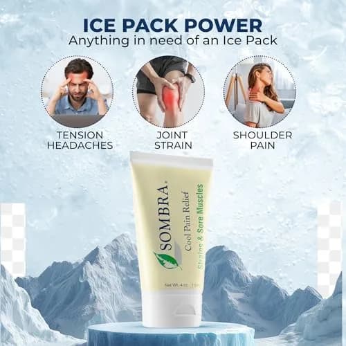 Sombra Cool Pain Relief Gel 4 oz | Fast-Absorbing, Natural, Vegan Formula for Sore Muscles & Recovery thumbnail 3