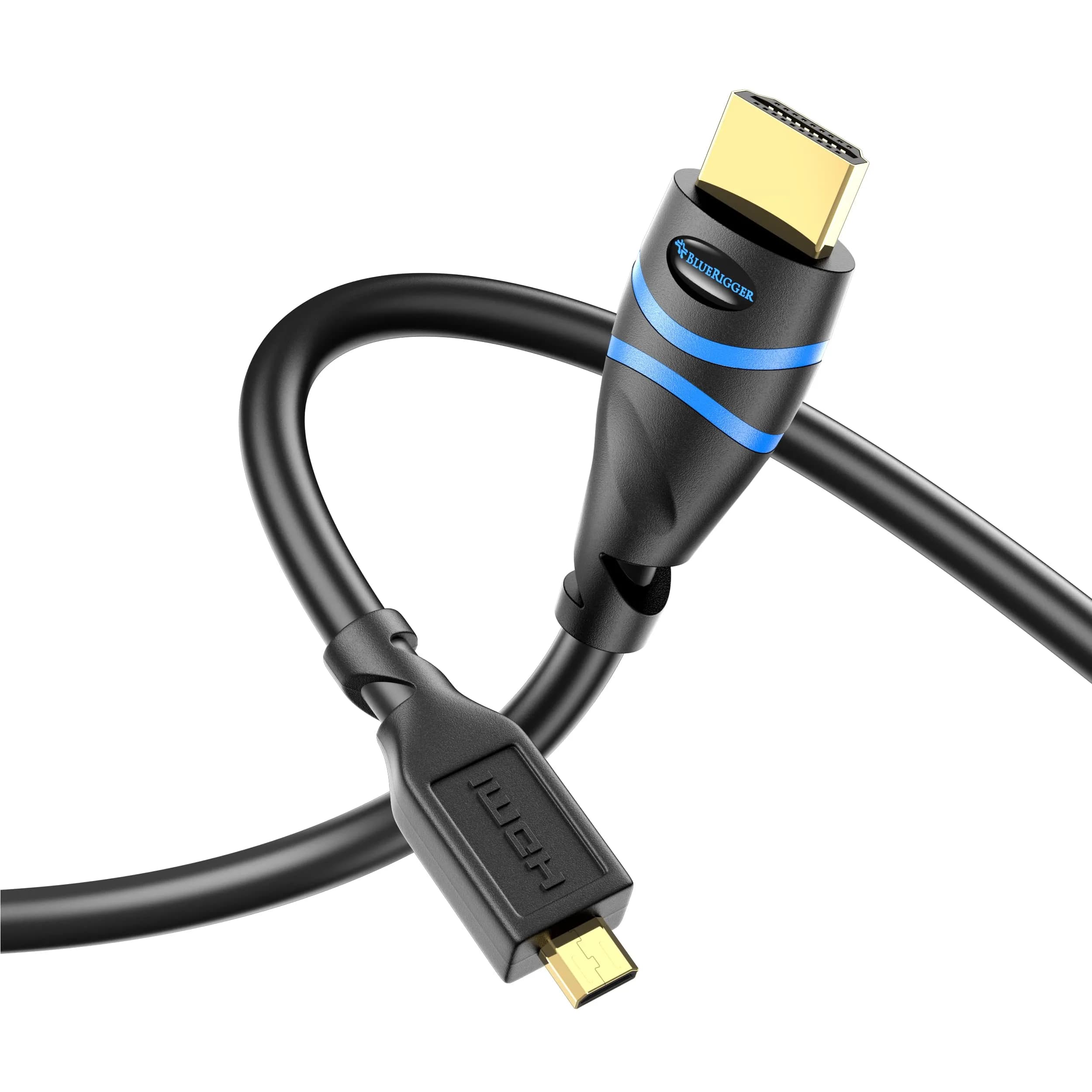 BlueRigger Micro HDMI to HDMI Cable 1.83m (6FT) | 4K@60Hz HDR 18Gbps - main product image