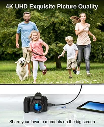 BlueRigger Micro HDMI to HDMI Cable 1.83m (6FT) | 4K@60Hz HDR 18Gbps thumbnail 2