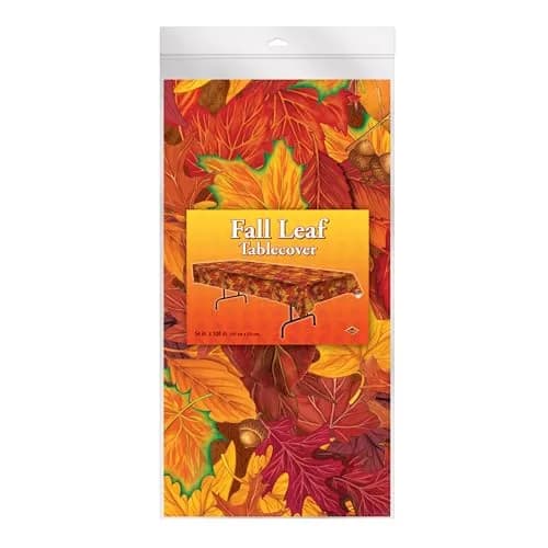 Beistle Fall Leaf Tablecover 108 x 54 inches (274 x 137 cm) | Durable Plastic for Autumn Parties thumbnail 5