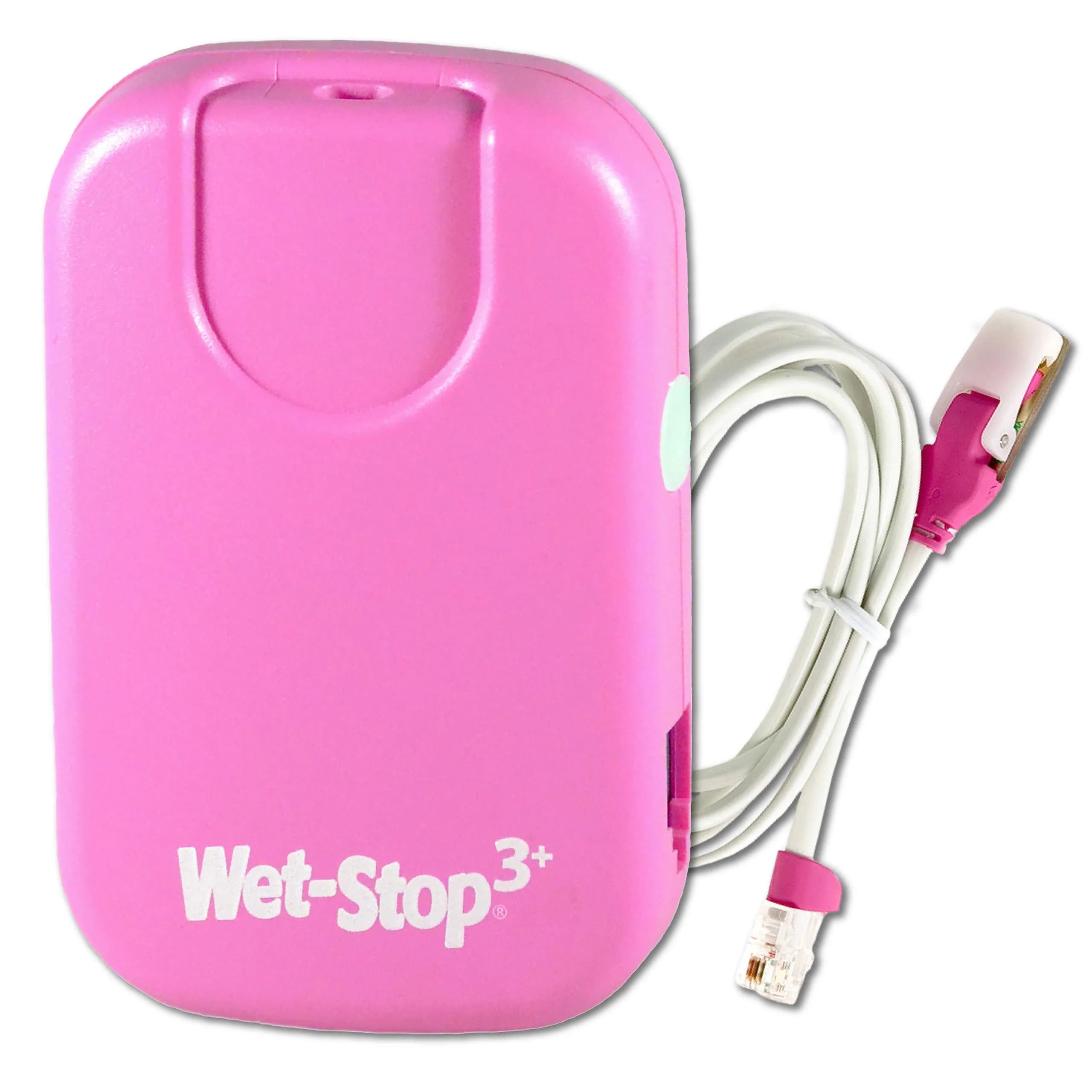 Wet-Stop 3+ Bedwetting Enuresis Alarm with Loud Sound & Vibration for Boys/Girls | Clinically Proven Solution — Pink
