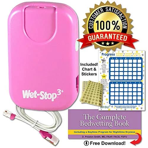 Wet-Stop 3 Bedwetting Enuresis Alarm with Loud Sound and Strong Vibration for Boys or Girls, Proven Solution for Bedwetters (Pink) | Clinically Proven Enuresis Solution thumbnail 8