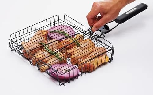 GrillPro 24876 Deluxe Non Stick Broiler Basket with Detachable Handle | Versatile Grilling Accessory thumbnail 6