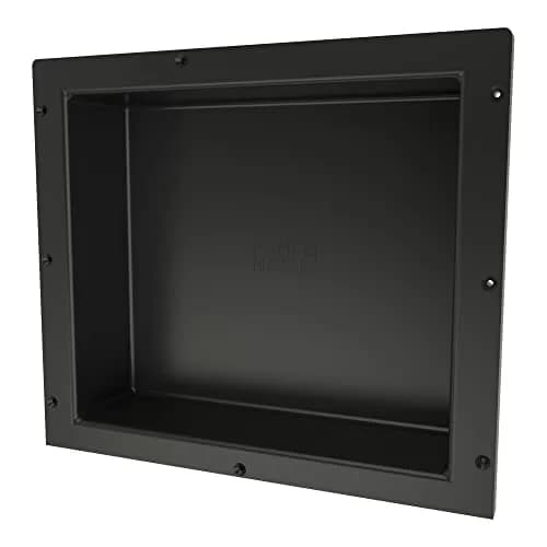 Tile Redi USA Niche Single Recessed Shower Shelf – Black, 16-Inch Width x 14-Inch Height x 4-Inch Depth thumbnail 1