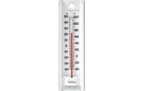 Taylor White 1 Pack Aluminum Thermometer -60F to 120F (-50C to 50C) | Indoor/Outdoor Weather Resistant thumbnail 3