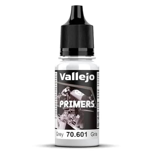 Vallejo Grey Acrylic Surface Primer 18ml (0.6 fl oz) | Matte Finish & Fast Drying for Models thumbnail 1