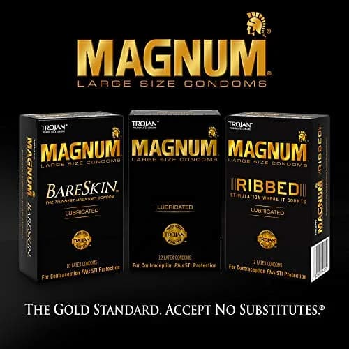 Trojan Magnum Thin Large Size Condoms 12 Count | Natural Feel & Secure Fit with UltraSmooth Lubricant thumbnail 6