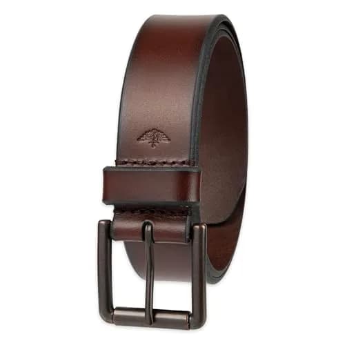 Dockers Mens Leather Casual Belt Brown 36 (1.5 inch) | Everyday Style with Roller Buckle thumbnail 1