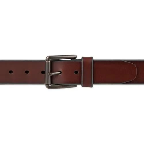 Dockers Mens Casual Belt 38 US | Classic Leather, Silver Buckle, 1.5" Wide thumbnail 4