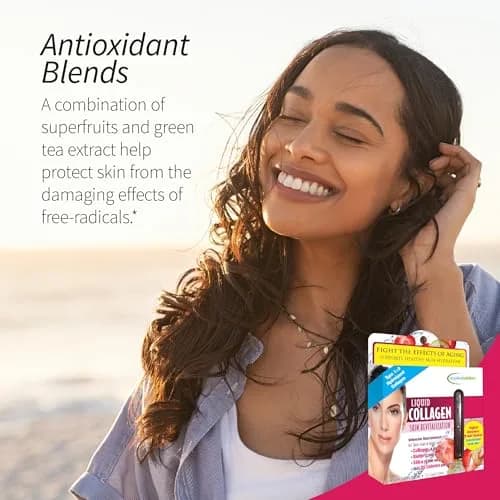 Applied Nutrition Liquid Collagen Skin Revitalization Beauty Drink | Supports Skin Elasticity & Moisture | Tropical Strawberry & Kiwi Flavor thumbnail 5