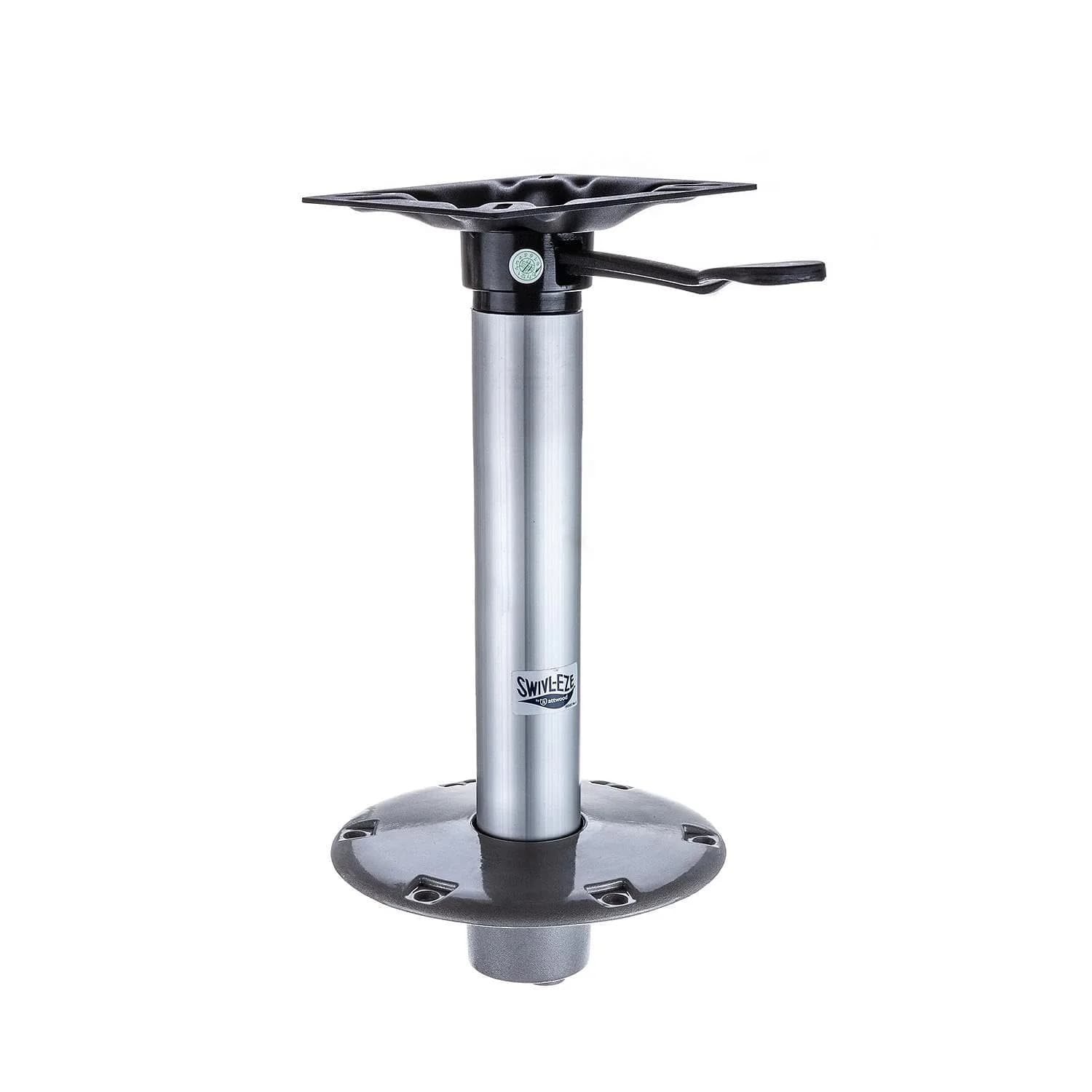 attwood Swivl-Eze 238 Series Boat Pedestal Seat Kit 23813-7, One Size | Aluminum 13-inch Seat Post for Marine Use