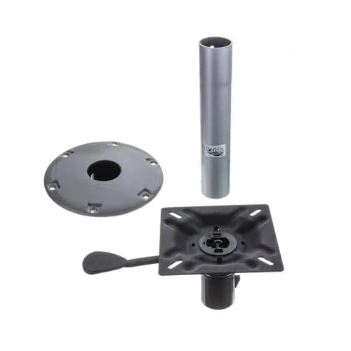 attwood Swivl-Eze 238 Series Boat Pedestal Seat Kit 23813-7, One Size | Aluminum 13-inch Seat Post for Marine Use thumbnail 2