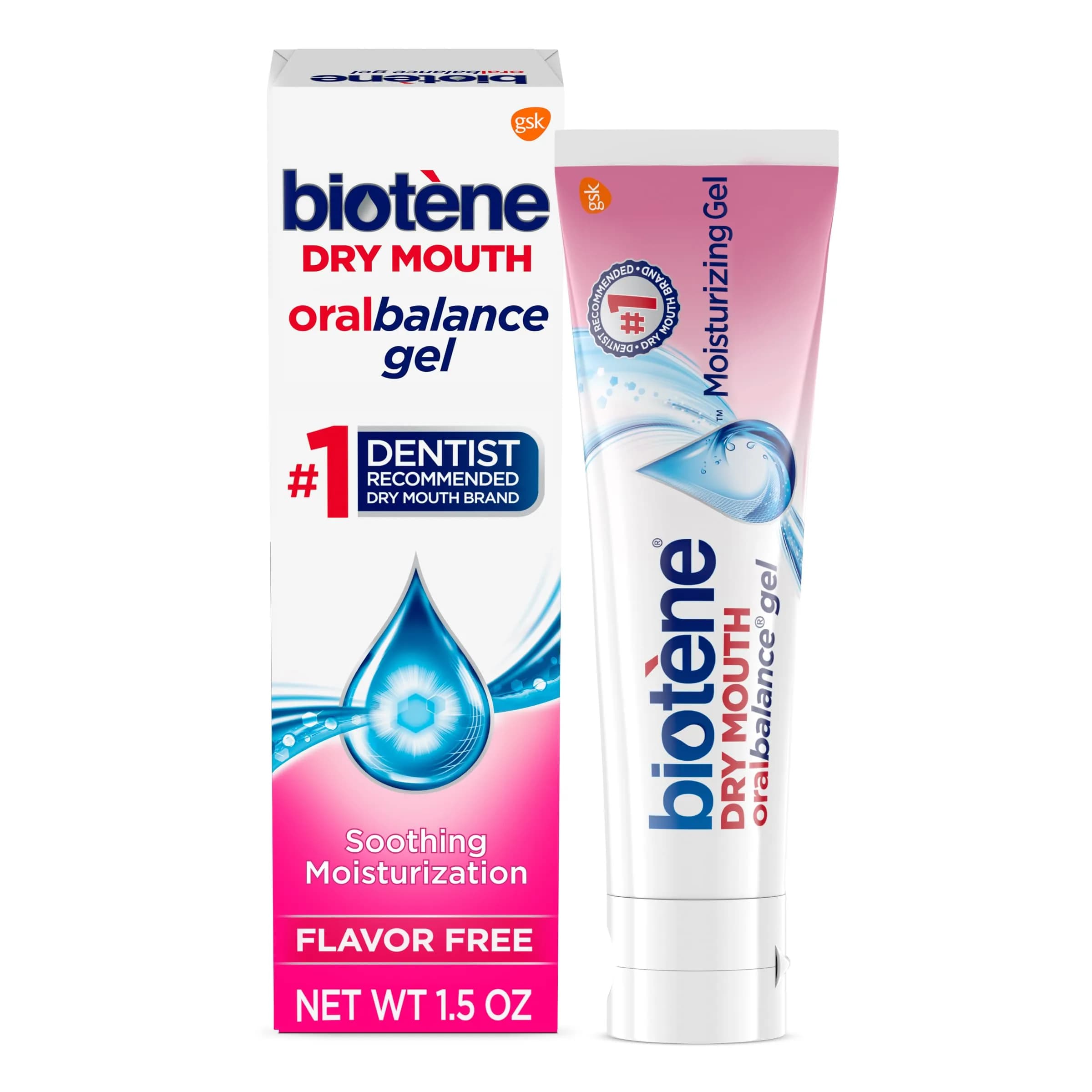 Biotène OralBalance Moisturizing Gel 44.36ml (1.5 Fl Oz) | Dermatologist Tested Dry Mouth Relief