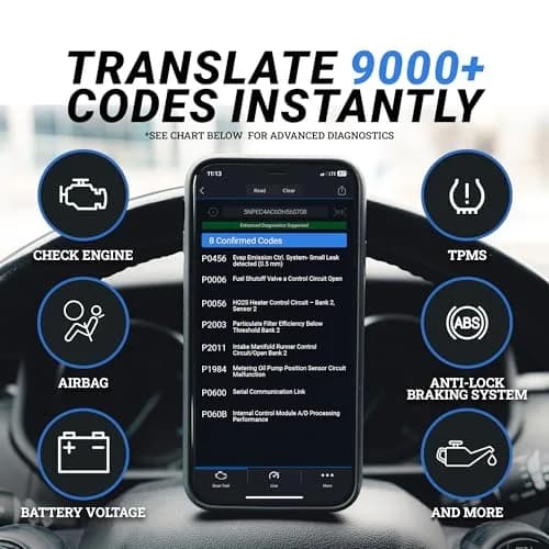 BlueDriver Bluetooth Pro OBDII Scan Tool for iPhone & Android | Diagnose Check Engine, ABS, SRS, Airbag & 7000+ Issues on Vehicles 1996+ thumbnail 3