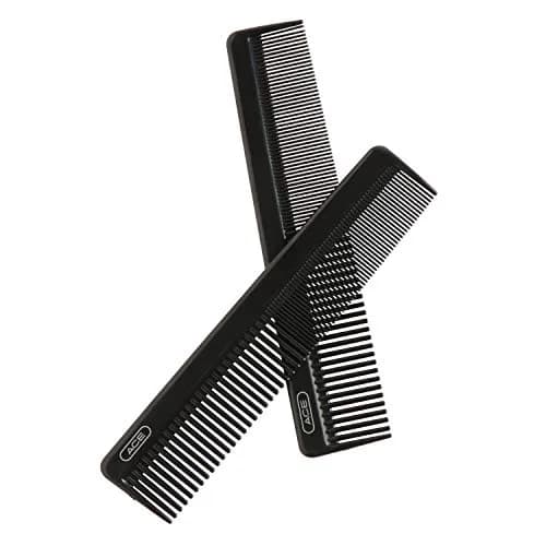 Ace Hair Comb Dressing 7.5 Inch | Fine Teeth for Precise Styling, Durable Plastic, Black thumbnail 7