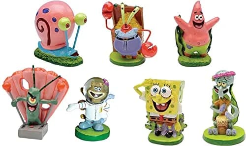 PennPlax SpongeBob Aquarium Ornament Set 2" - Officially Licensed Fish Tank Decor for Saltwater & Freshwater thumbnail 1
