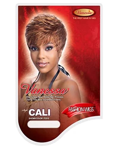 Vanessa Synthetic Express Wig Cali - 1B | Short Straight Full Wig with Adjustable Strap thumbnail 6