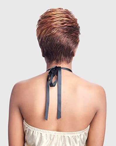 Vanessa Synthetic Express Wig Cali - 1B | Short Straight Full Wig with Adjustable Strap thumbnail 3