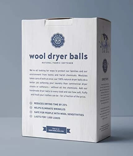 Woolzies Organic Wool Dryer Balls XL | 6-Pack (0.39 kg) | Natural Fabric Softener for Laundry thumbnail 7