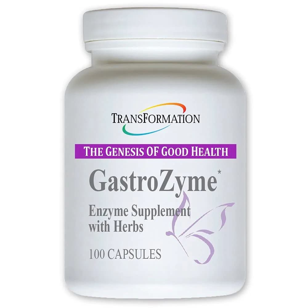TRANSFORMATION GastroZyme Digestive Supplement 100 Capsules | Supports Gut Health & Comfort - main product image