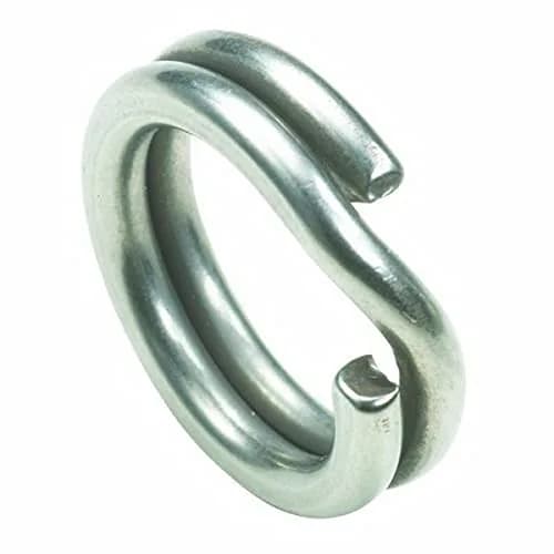 Owner Hyper Wire Split Ring Size 4 (10-Pack, 50lb) | Fishing Terminal Tackle for Bass & Pike thumbnail 1