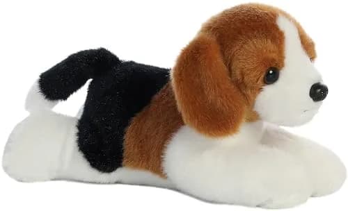 Aurora Adorable Mini Flopsie Homer Stuffed Animal 20 cm (8 Inches) | Soft, Huggable Beagle Plush Toy thumbnail 1