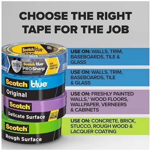 ScotchBlue Original Multi-Surface Painter's Tape 24mm (0.94 Inch) Wide, 6 Rolls | Clean Release Up to 14 Days thumbnail 3