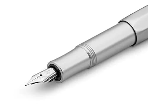 Kaweco AL SPORT Fountain Pen Silver 13 cm (0.5 in) | Premium Metal Pen with Medium Nib, Made in Germany thumbnail 3