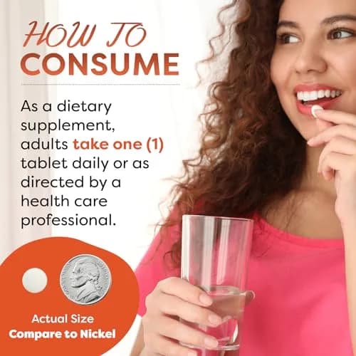 Best Naturals Lactase Enzyme Tablets 180 Count | Supports Dairy Digestion & Lactose Tolerance thumbnail 3