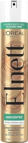 L'Oreal Paris Elnett Unscented Hairspray, Extra Strong Hold 312ml (11 oz) | Humidity Resistant Frizz Control thumbnail 1