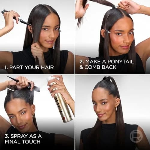L'Oreal Paris Elnett Unscented Hairspray, Extra Strong Hold 312ml (11 oz) | Humidity Resistant Frizz Control thumbnail 6