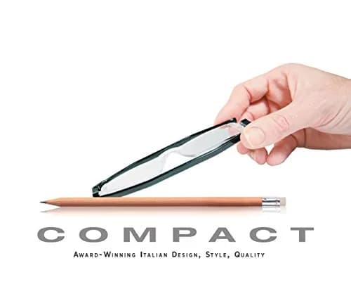 Nannini 7528 Compact One Optics 2.5 Temples Reading Glass (Grey) | Unisex, Ultra-Thin, Durable thumbnail 4
