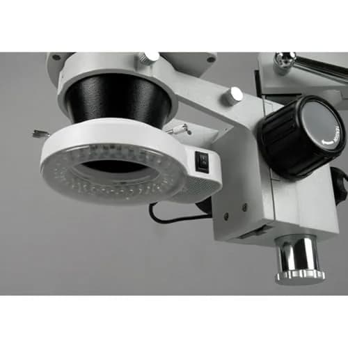 AmScope LED-144S LED Adjustable Microscope Ring Light with 48mm Adapter | 144 Bright White LEDs thumbnail 3