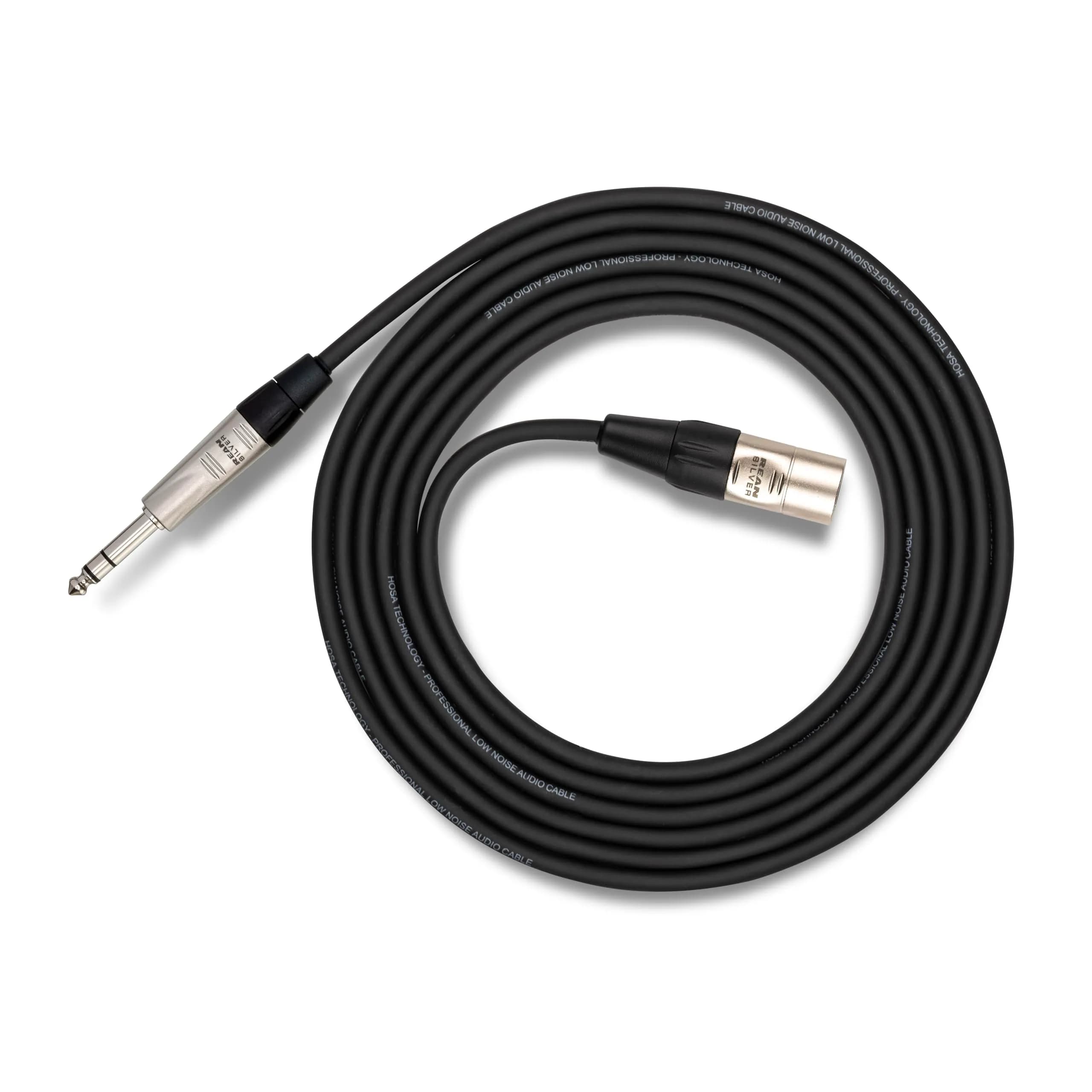 Hosa HSX-005 Pro Balanced Interconnect, REAN 1/4 Inch TRS to XLR3, 5 Feet | Studio-Grade Audio Cable for Live & Recording - main product image