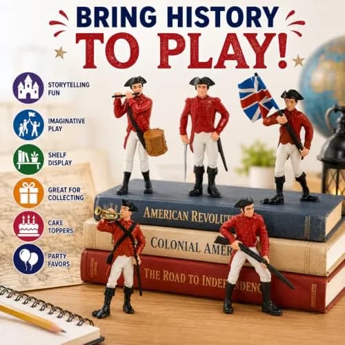 Safari Ltd. Revolutionary War British Army Designer TOOB 26.7cm (10.5in) | Educational Toy Figures for Kids Ages 3+ thumbnail 2