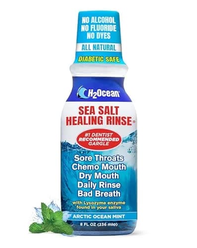 H2Ocean Arctic Ocean Rinse Mouthwash 8 Fl Oz | Alcohol & Fluoride Free, Sea Salt & Xylitol for Oral Healing thumbnail 1