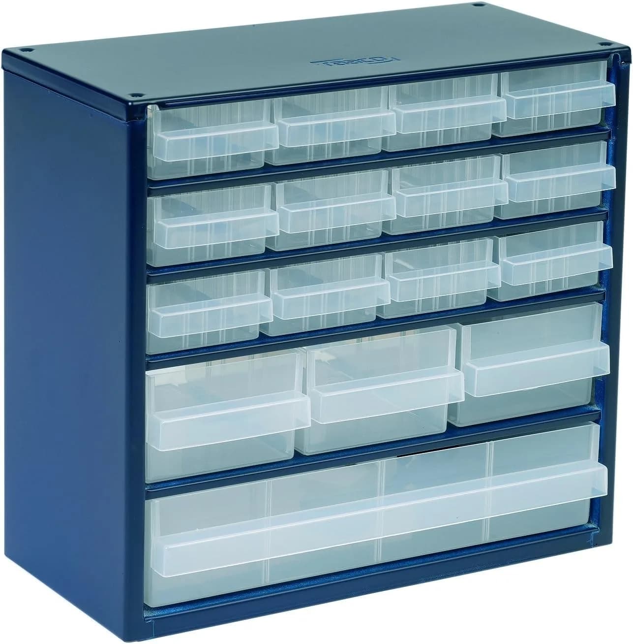 Raaco Steel Storage Cabinet, Compact 16-Drawer | Space-Saving Tool Organizer for Workshop & Garage - main product image