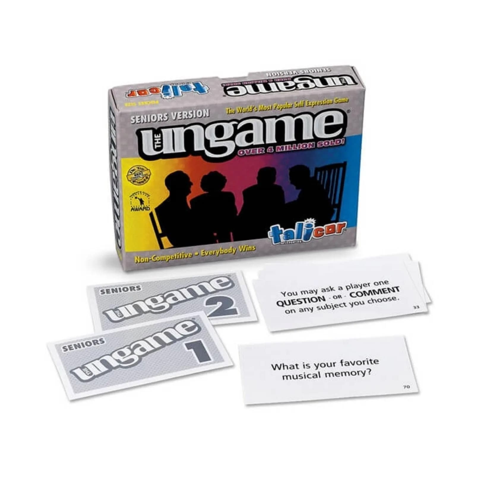 TaliCor Seniors Edition UNGAME - 140 Cards | Non-Competitive Card Game for Ages 55+