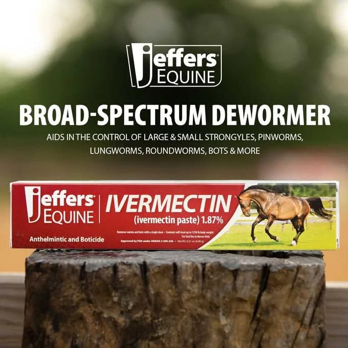 Jeffers Ivermectin Gel Dewormer for Horses 1.87% | Apple Flavored | 1 Pack thumbnail 7