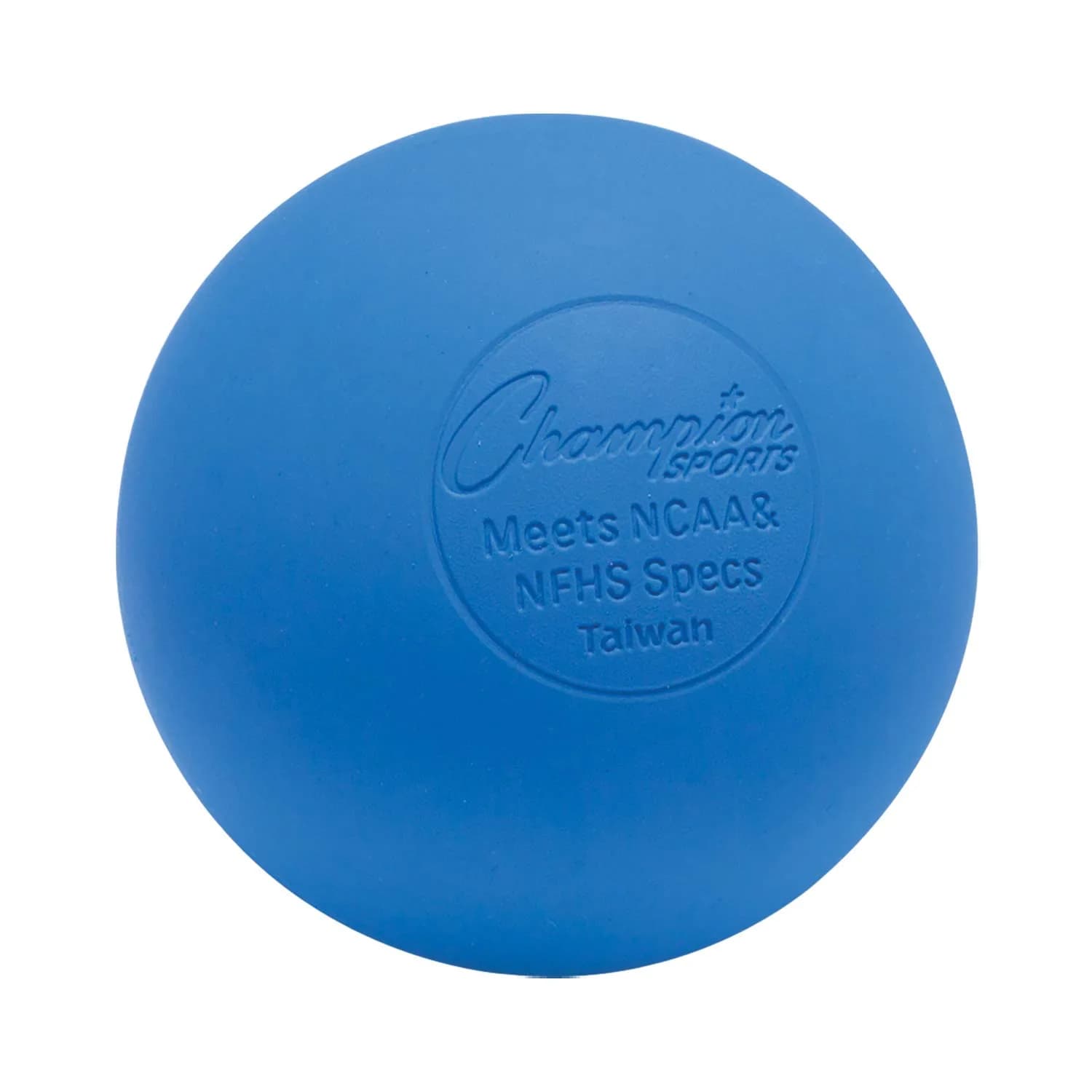 Champion Sports Official Size Lacrosse Balls (91g / 2.5in) | NCAA, NFHS & SEI Certified for Practice & Games — Blue