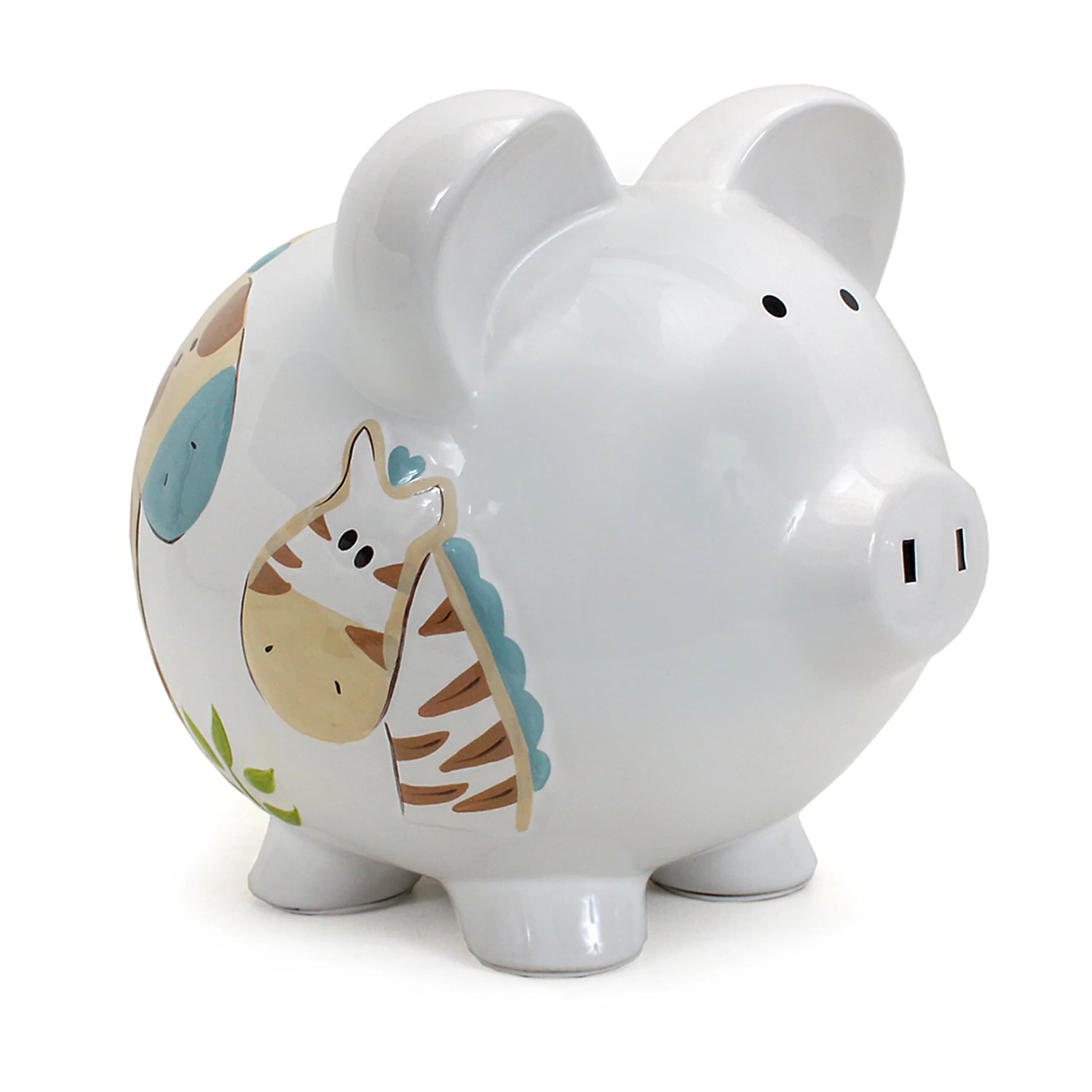 Child to Cherish Ceramic Piggy Bank for Boys (Jungle Jack) | Durable Ceramic Money Bank for Kids - main product image