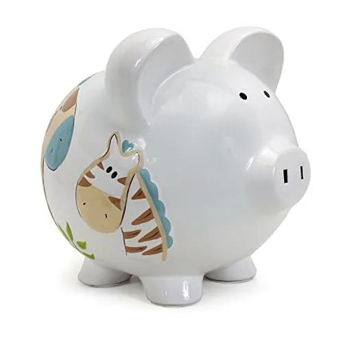 Child to Cherish Ceramic Piggy Bank for Boys (Jungle Jack) | Durable Ceramic Money Bank for Kids thumbnail 1