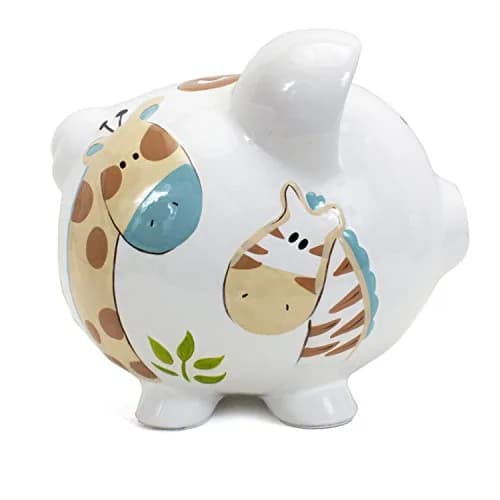 Child to Cherish Ceramic Piggy Bank for Boys (Jungle Jack) | Durable Ceramic Money Bank for Kids thumbnail 4