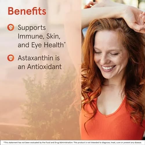 Jarrow Formulas Astaxanthin 12 mg Softgels (30 Count) | Antioxidant Support for Immune and Eye Health thumbnail 4